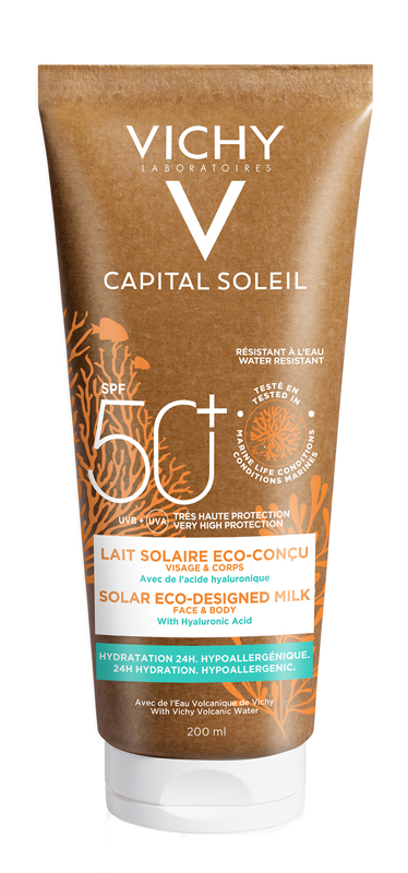 CAPITAL SOLEIL LATTE SOLARE ECO-SOSTENIBILE SPF50+ 200 ML - goldeneffe.it