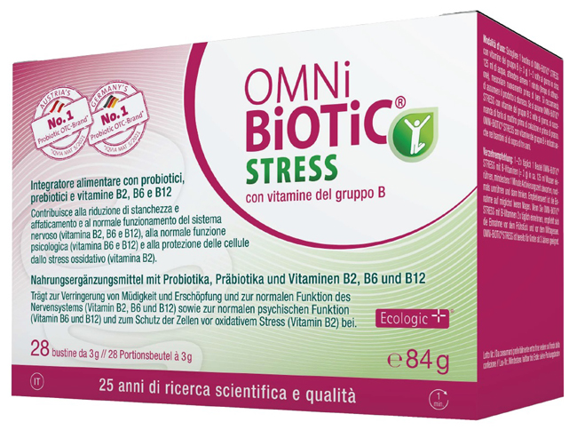 OMNI BIOTIC STRESS VITAMINE GRUPPO B 28 BUSTINE DA 3 G - goldeneffe.it