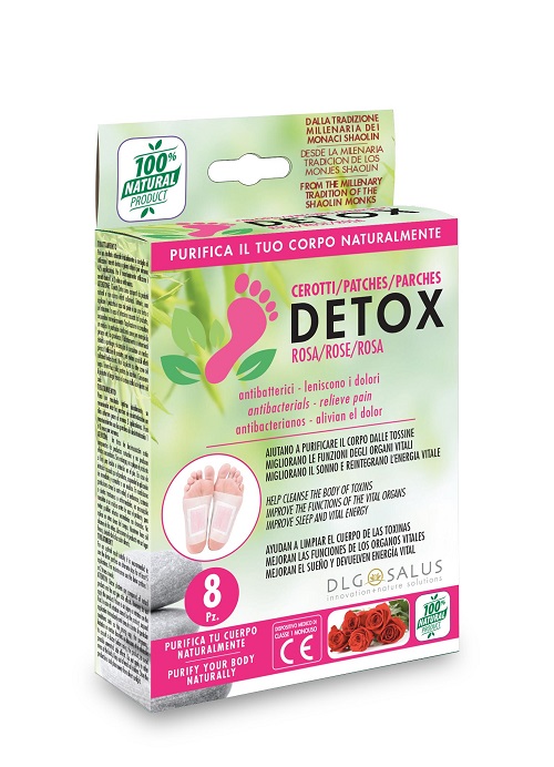 CEROTTI DETOX PIEDI ROSA 8 PEZZI - goldeneffe.it