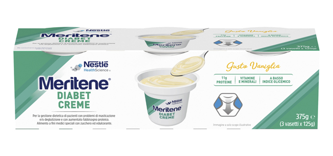 MERITENE DIABET CREME VANIGLIA 3 X 125 G - goldeneffe.it