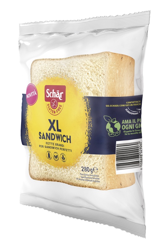 SCHAR XL SANDWICH PANE BIANCO SENZA LATTOSIO 280 G - goldeneffe.it