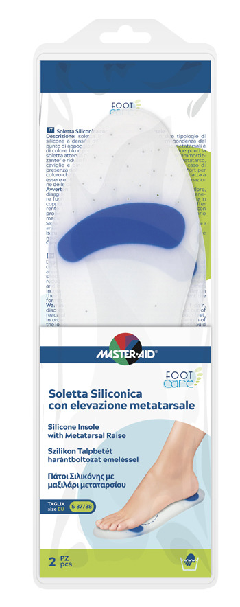 SOLETTA SILICONICA MASTER-AID FOOTCARE SMALL 37-38 METATARSO I4 - goldeneffe.it