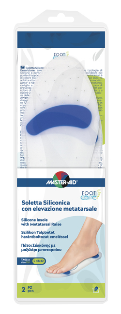 SOLETTA SILICONICA MASTER-AID FOOTCARE LARGE 41-42 METATARSO I6 - goldeneffe.it