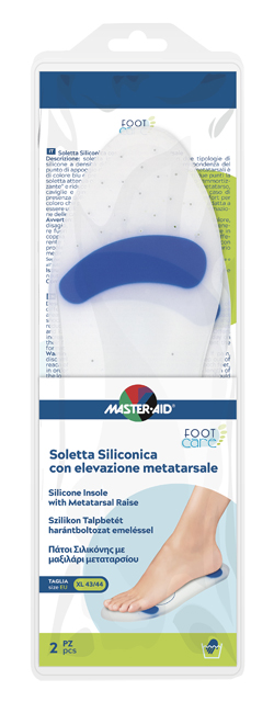 SOLETTA SILICONICA MASTER-AID FOOTCARE XL 43-44 METATARSO I7 - goldeneffe.it