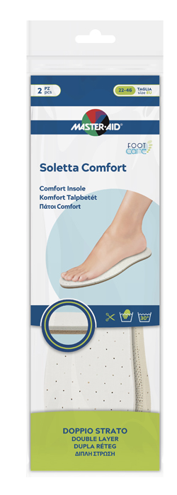 MASTER-AID FOOTCARE SOLETTA COMFORT RITAGLIABILE 2 PEZZI I1 - goldeneffe.it