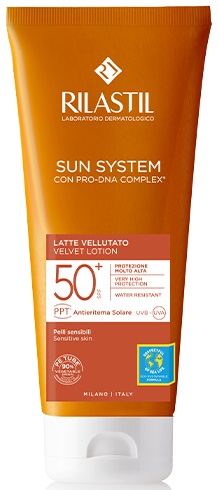 RILASTIL SUN SYSTEM PHOTO PROTECTION TERAPY SPF 50+ LATTE VELLUTANTE 200 ML - goldeneffe.it