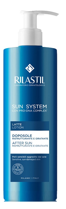 RILASTIL SUN SYSTEM LATTE DOPOSOLE RISTRUTTURANTE E IDRATANTE 400 ML - goldeneffe.it