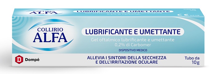COLLIRIO ALFA LUBRIFICANTE E UMETTANTE GEL 10 ML - goldeneffe.it