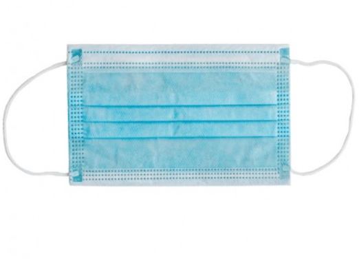 MASCHERINA CHIRURGICA FILTRANTE 98% 3 VELI TIPO IIR CON ELASTICI ADULTI AZZURRA 10 PEZZI - goldeneffe.it