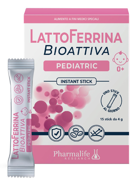 LATTOFERRINA BIOATTIVA PEDIATRIC 15 STICK 4 G - goldeneffe.it
