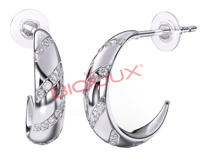 ORECCHINI ADELAIDE HOOP 15 MM - goldeneffe.it