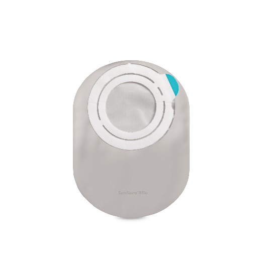 SENSURA MIO FLEX SISTEMA 2 PEZZI CON AGGANCIO ADESIVO SACCA COLOSTOMIA A FONDO CHIUSO RIVESTITA 70MM DA 550 ML 30 PEZZI - goldeneffe.it