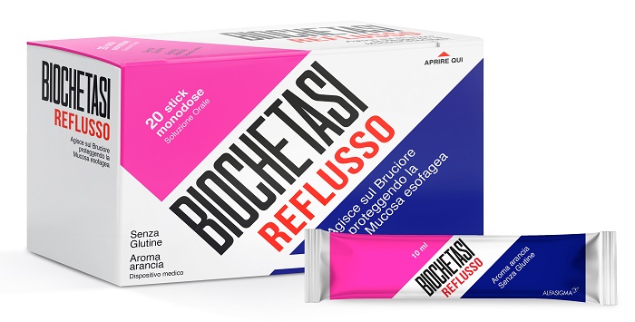 BIOCHETASI REFLUSSO 20 STICK AROMA ARANCIA - goldeneffe.it