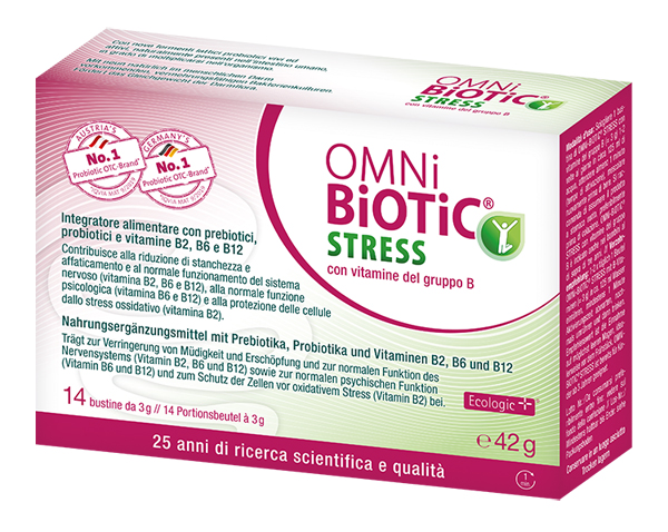 OMNI BIOTIC STRESS VITAMINE GRUPPO B 14 BUSTINE DA 3 G - goldeneffe.it