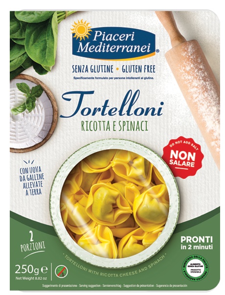 PIACERI MEDITERRANEI TORTELLONI RICOTTA SPINACI 250 G - goldeneffe.it