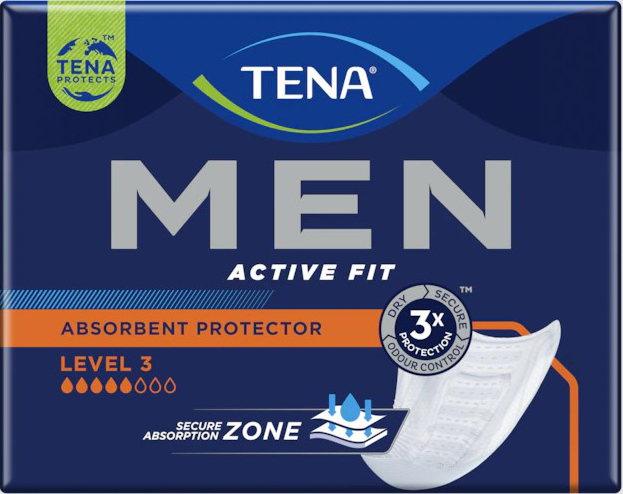 ASSORBENTE INCONTINENZA LEGGERA TENA MEN LIVELLO 3 DUOPACK 2 X 8 PEZZI - goldeneffe.it