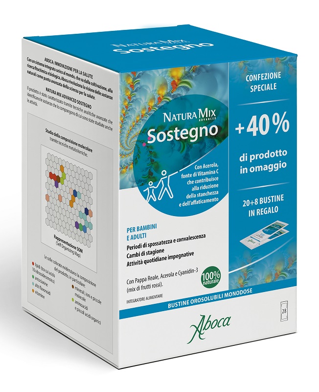 NATURA MIX ADVANCED SOSTEGNO OROSOLUBILE 28 BUSTINE CONFEZIONE SPECIALE - goldeneffe.it