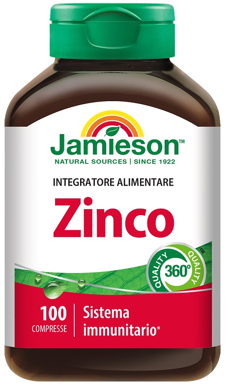 JAMIESON ZINCO 100 COMPRESSE - goldeneffe.it