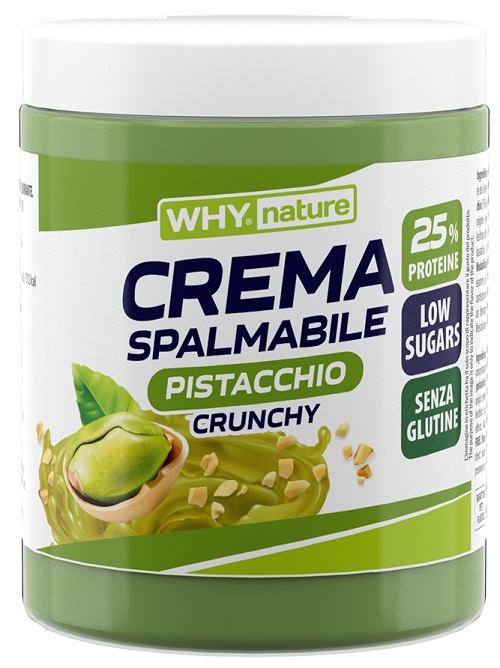 WHYNATURE CREMA SPALMABILE PISTACCHIO CRUNCHY 300 G - goldeneffe.it