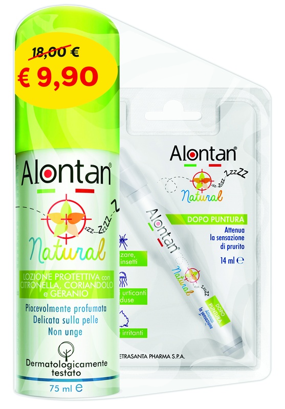 BI PACK NATURAL SPRAY 75 ML + AFTERBITE DOPO PUNTURA 14 ML - goldeneffe.it