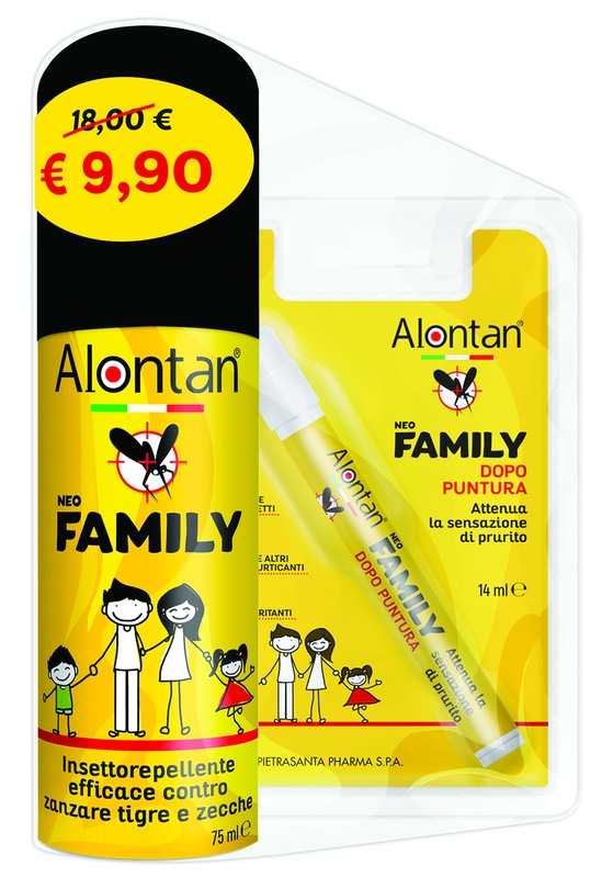 BI PACK NEO FAMILY SPRAY 75 ML + AFTERBITE DOPO PUNTURA 14 ML - goldeneffe.it