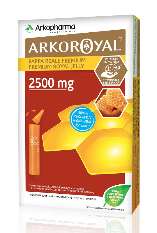 ARKOROYAL PAPPA REALE 2500 MG SENZA ZUCCHERO 10 FIALE - goldeneffe.it