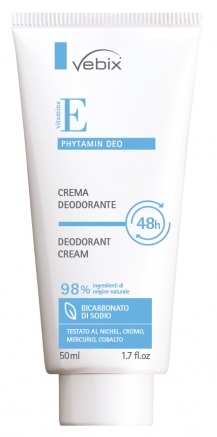 VEBIX PHYTAMIN E DEO PERFORMANCE CREMA DEO 48H-50ML BICARBONATO DI SODIO - goldeneffe.it