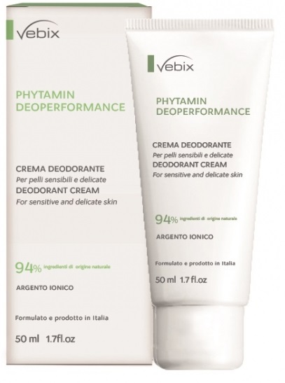 VEBIX PHYTAMIN E DEO PERFORMANCE CREMA DEO 72H-50ML SALI DI ARGENTO - goldeneffe.it