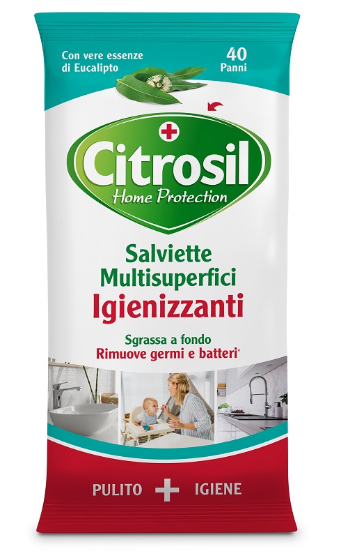 CITROSIL SALVIETTE IGIENIZZANTI EUCALIPTO 40 PEZZI - goldeneffe.it