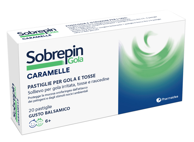 SOBREPIN GOLA CARAMELLE 20 PASTIGLIE GUSTO BALSAMICO - goldeneffe.it