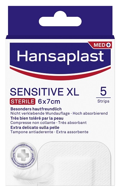 CEROTTO HANSAPLAST SENSITIVE XL 5 PEZZI - goldeneffe.it