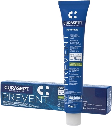 CURASEPT PREVENT DENTIFRICIO 75 ML - goldeneffe.it