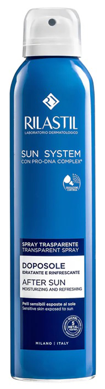 RILASTIL SUN SYSTEM DOPOSOLE SPRAY TRASPARENTE DOPOSOLE IDRATANTE E RINFRESCANTE 200 ML - goldeneffe.it