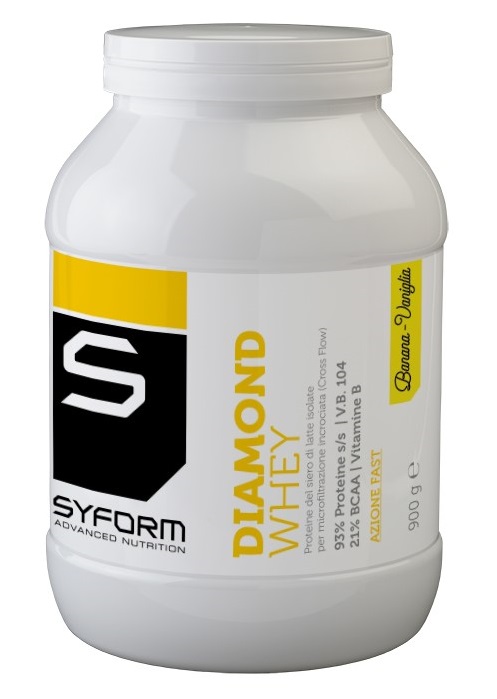 DIAMOND WHEY BANANA/VANIGLIA POLVERE 900 G - goldeneffe.it