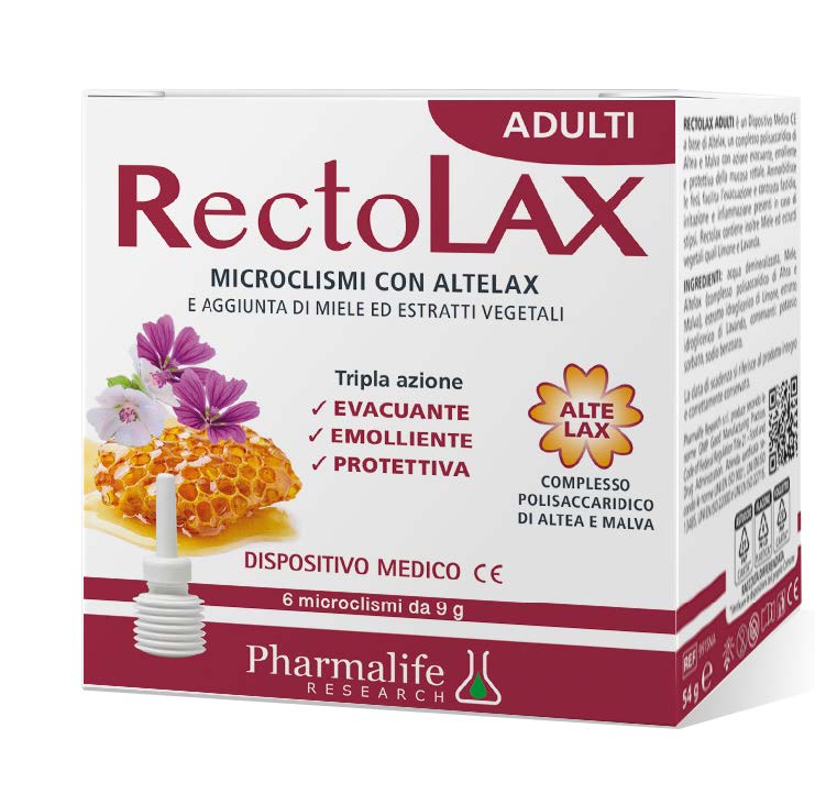 RECTOLAX ADULTI MICROCLISMI 6 PEZZI DA 9 G - goldeneffe.it