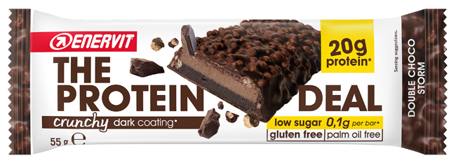 ENERVIT PROTEIN DEAL DOUBLE CHOCO STORM 55 G - goldeneffe.it