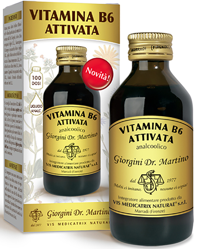 VITAMINA B6 ATTIVATA LIQUIDO ANALCOLICO 100 ML - goldeneffe.it