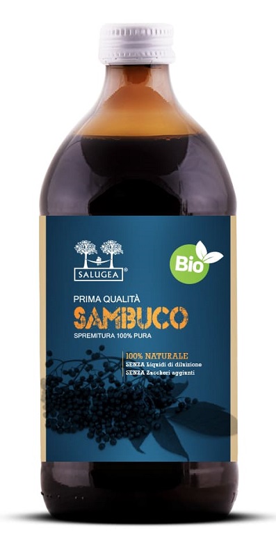 SALUGEA SUCCO SAMBUCO BIO 500 ML - goldeneffe.it