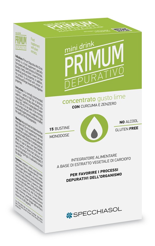 PRIMUM DEPURATIVO MINIDRINK LIME 15 STICK DA 10 ML - goldeneffe.it
