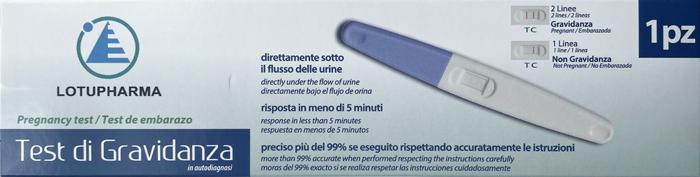 LOTUPHARMA TEST DI GRAVIDANZA 1 PEZZO - goldeneffe.it
