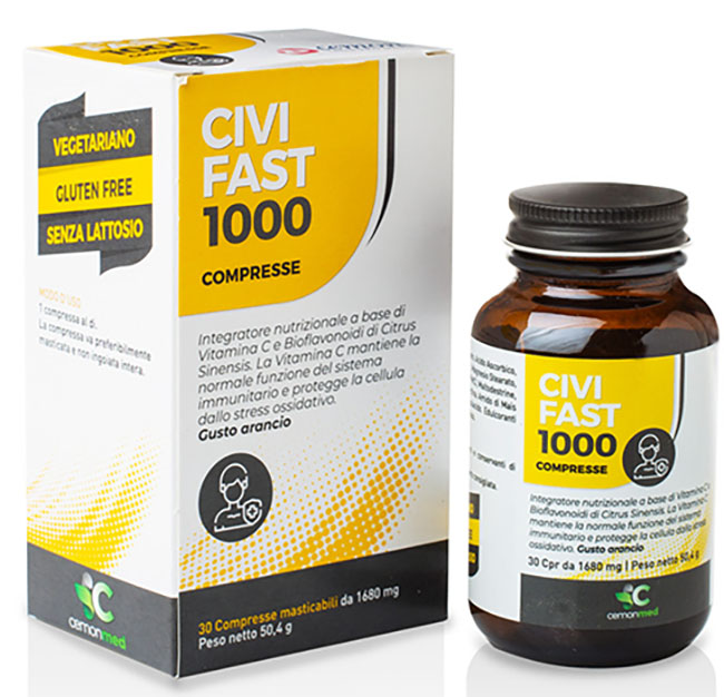 CEMONMED CIVIFAST 1000 30 COMPRESSE MASTICABILI - goldeneffe.it