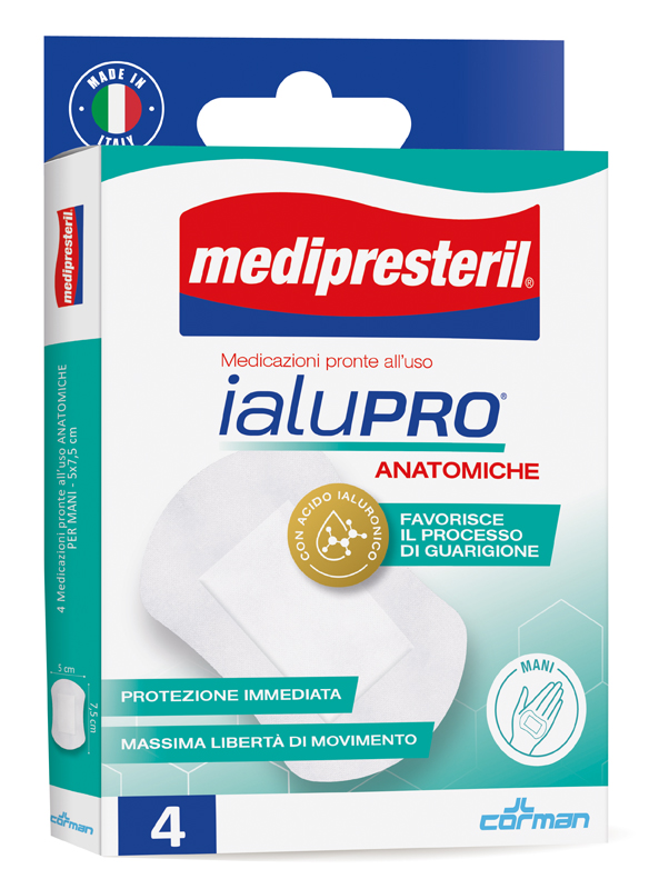 MEDIPRESTERIL IALUPRO MANI 5X7,5 CM 4 PEZZI - goldeneffe.it