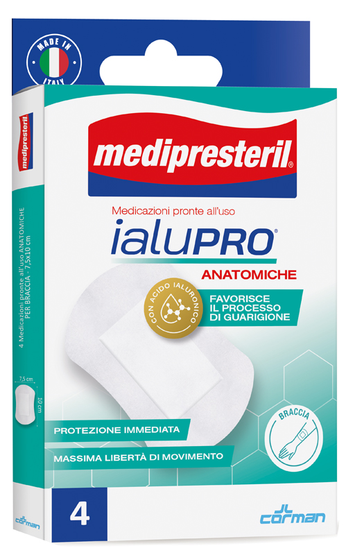 MEDIPRESTERIL IALUPRO BRACCIA 7,5X10 CM 4 PEZZI - goldeneffe.it