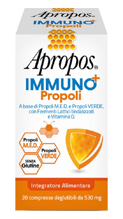 APROPOS IMMUNO+ PROPOLI 20 COMPRESSE DEGLUTIBILI - goldeneffe.it