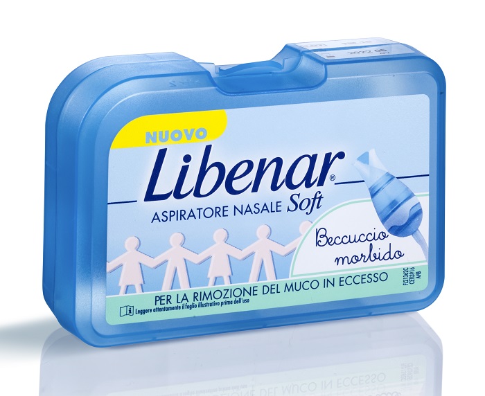 ASPIRATORE NASALE SOFT LIBENAR + 5 FILTRI CON BECCUCCIO ULTRA FLESSIBILE - goldeneffe.it