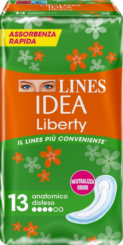 LINES IDEA LIBERTY DWCT ANATOMICI 13 PEZZI - goldeneffe.it