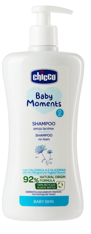 CHICCO BABY MOMENTS SHAMPOO SENZA LACRIME 500 ML - goldeneffe.it