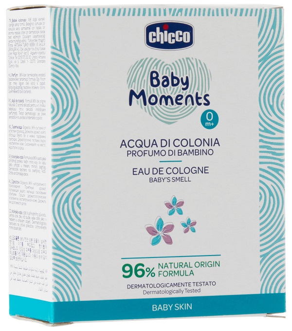 CHICCO BABY MOMENTS ACQUA DI COLONIA PROFUMO DI BAMBINO 100 ML - goldeneffe.it