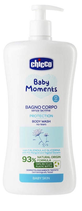 CHICCO BABY MOMENTS BAGNO CORPO SENZA LACRIME PROTECTION 750 ML - goldeneffe.it