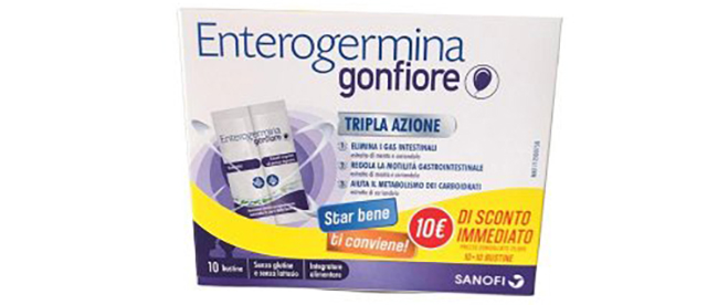 ENTEROGERMINA GONFIORE 10 + 10 BUSTINE - goldeneffe.it